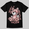 Jordan 40 “Dusty Rose” DopeSkill T-Shirt Smile Through The Pain Graphic Streetwear - Black