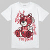 Jordan 4 “Sierra Red" DopeSkill T-Shirt Smile Through The Pain Graphic Streetwear - White