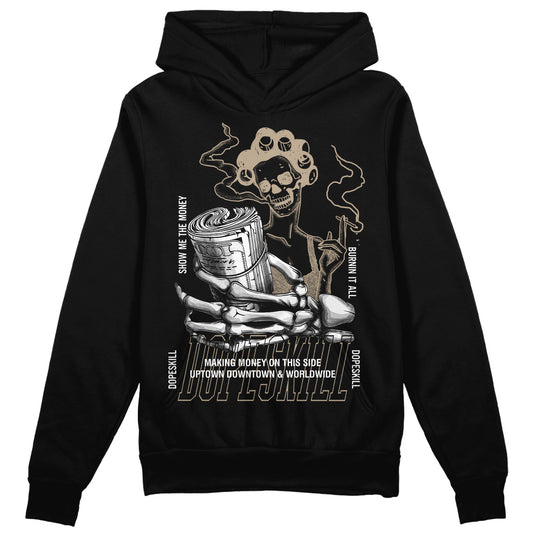 Jordan 1 High OG “Latte” DopeSkill Hoodie Sweatshirt Show Me The Money Graphic Streetwear - Black