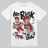 Adidas SAMBA OG ‘Collegiate Burgundy’ DopeSkill T-Shirt No Risk No Story Graphic Streetwear - White 