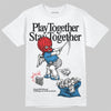 Jordan 3 Retro OG Rare Air DopeSkill T-Shirt Play together, Stay together Graphic Streetwear - White