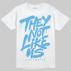 Jordan 11 Low University Blue DopeSkill T-Shirt They Not Like Us Graphic Streetwear - White