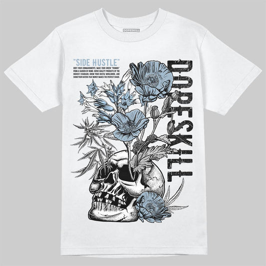 Jordan 40 “Blue Suede” DopeSkill T-Shirt Side Hustle Graphic Streetwear - White 