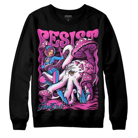 Jordan 4 GS “Hyper Violet” DopeSkill Sweatshirt Resist Graphic Streetwear - Black