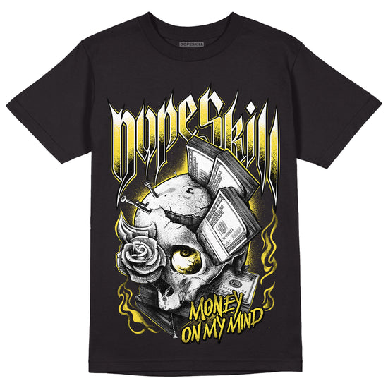 Jordan 11 Low 'Yellow Snakeskin' DopeSkill T-Shirt Money On My Mind Graphic Streetwear - Black