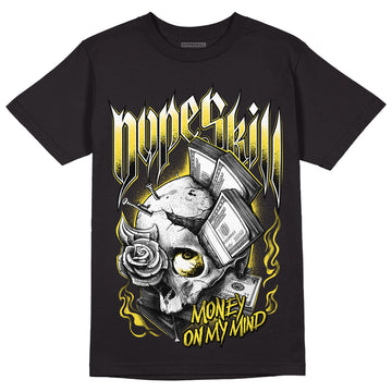 Jordan 11 Low 'Yellow Snakeskin' DopeSkill T-Shirt Money On My Mind Graphic Streetwear - Black