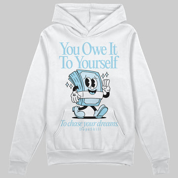 Vans Knu Stack Vintage Satin Dream Blue DopeSkill Hoodie Sweatshirt Owe It To Yourself Graphic Streetwear - White 