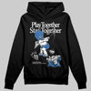 Jordan 12 “Blueberry” DopeSkill Hoodie Sweatshirt Play together, Stay together Graphic Streetwear - Black