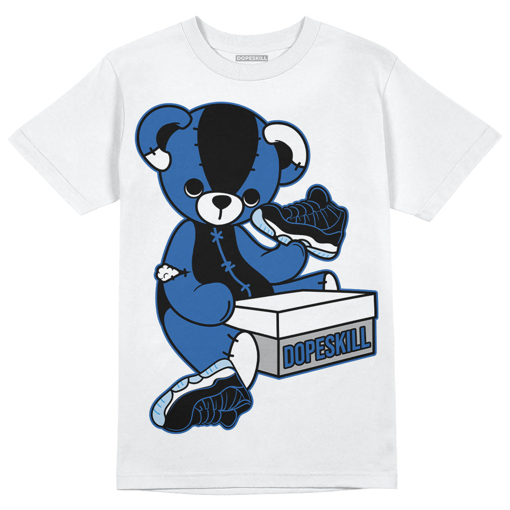 Jordan 11 Low “Space Jam” DopeSkill T-Shirt Sneakerhead BEAR Graphic Streetwear - White