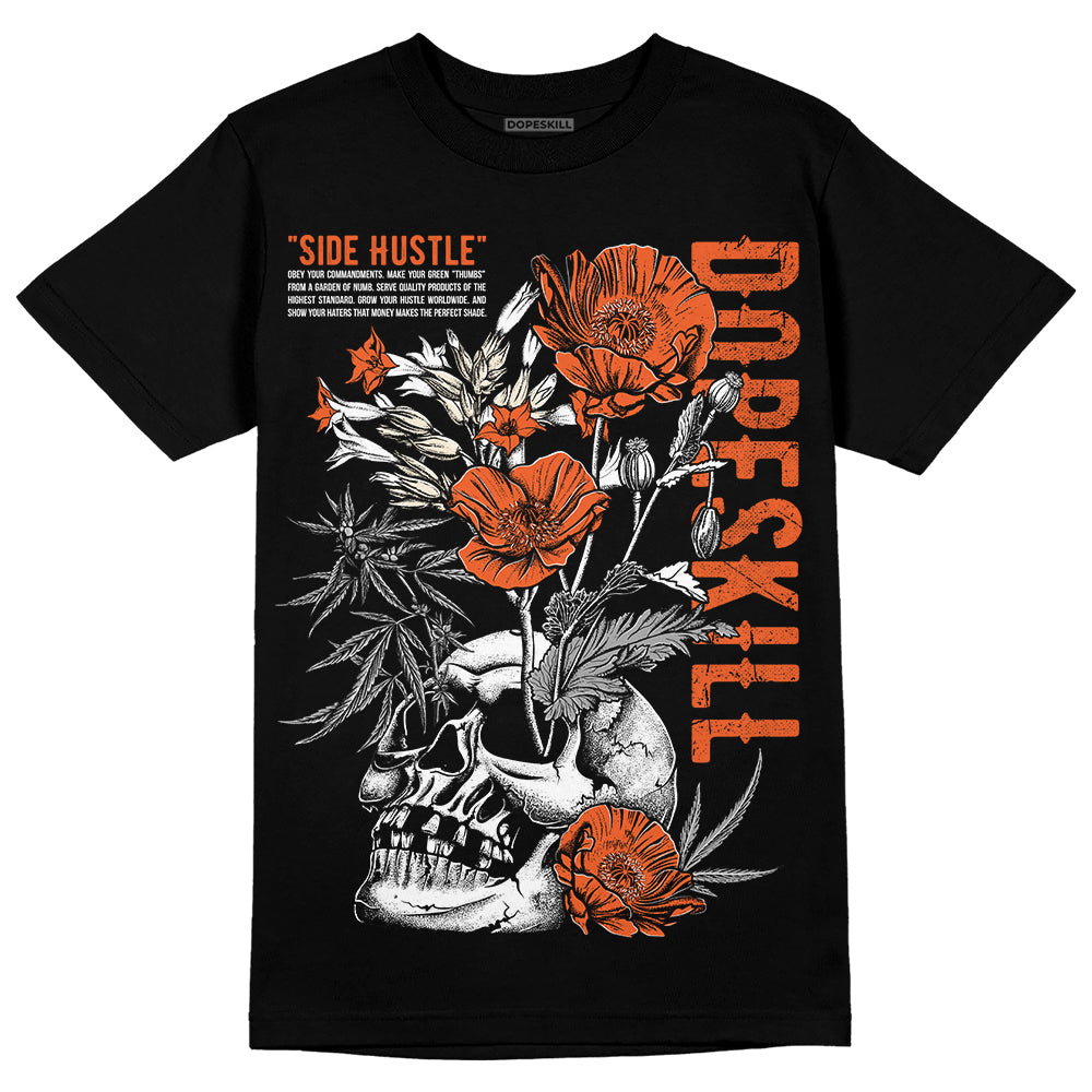 Jordan 3 Georgia Peach DopeSkill T-Shirt Side Hustle Graphic Streetwear - Black