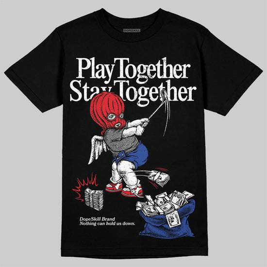 Jordan 3 “Seoul 2.0” DopeSkill T-Shirt Play together, Stay together Graphic Streetwear - Black
