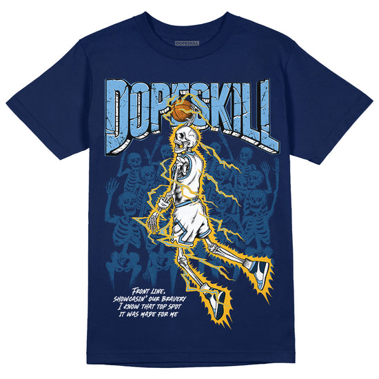 Jordan 1 High OG “First in Flight” DopeSkill Navy T-shirt Thunder Dunk Graphic Streetwear