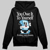 Jordan 11 Retro Legend Blue DopeSkill Hoodie Sweatshirt Owe It To Yourself Graphic Streetwear - Black