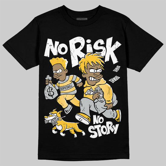 Jordan 12 "Phantom" DopeSkill T-Shirt No Risk No Story Graphic Streetwear - Black