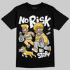 Jordan 12 "Phantom" DopeSkill T-Shirt No Risk No Story Graphic Streetwear - Black