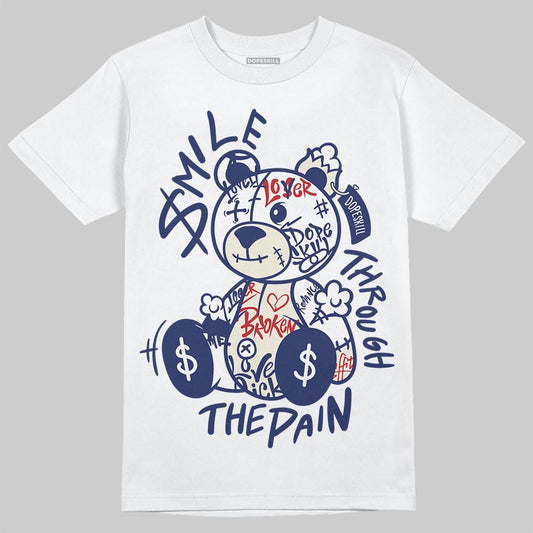 Jordan 11 “Rare Air” DopeSkill T-Shirt Smile Through The Pain Graphic Streetwear - White 