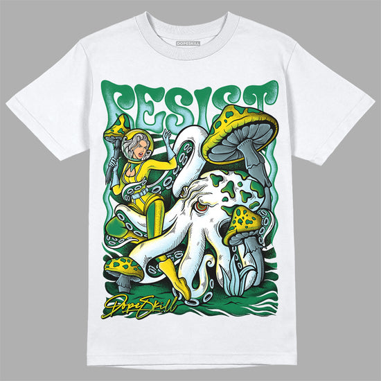 Jordan 5 “Lucky Green” DopeSkill T-Shirt Resist Graphic Streetwear - White