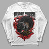 Jordan 1 Retro Low "Black Toe" DopeSkill Long Sleeve T-Shirt New Black Queen Graphic Streetwear - White