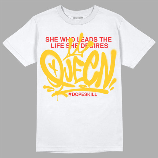 Yellow Sneakers DopeSkill T-Shirt Queen Graphic Streetwear - White