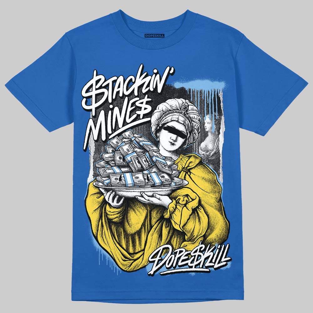 Air Foamposite One “International Blue” DopeSkill Royal T-shirt Stackin Mines Graphic Streetwear 