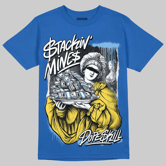 Air Foamposite One “International Blue” DopeSkill Royal T-shirt Stackin Mines Graphic Streetwear 