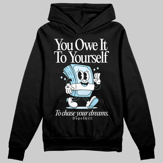 Vans Knu Stack Vintage Satin Dream Blue DopeSkill Hoodie Sweatshirt Owe It To Yourself Graphic Streetwear - Black