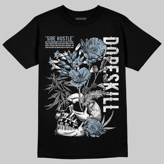 Jordan 40 “Blue Suede” DopeSkill T-Shirt Side Hustle Graphic Streetwear - Black