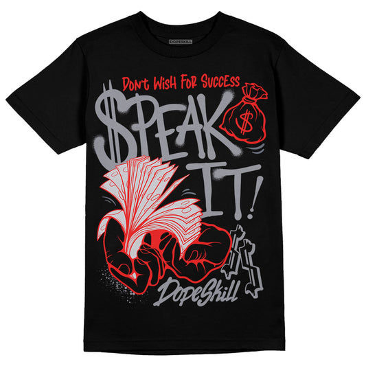 Jordan 14 Retro 'Stealth' DopeSkill T-Shirt Speak It Graphic Streetwear - Black