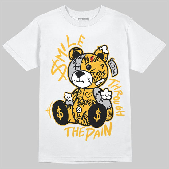 Jordan 5 'Tokyo' DopeSkill T-Shirt Smile Through The Pain Graphic Streetwear - White 