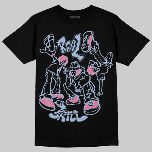 Jordan 3 GS “Denim/Pink Glow” DopeSkill T-Shirt Real Y2K Players Graphic Streetwear - Black