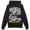 Jordan 13 “Blue Grey” DopeSkill Hoodie Sweatshirt Sick Bear Graphic Streetwear - Black