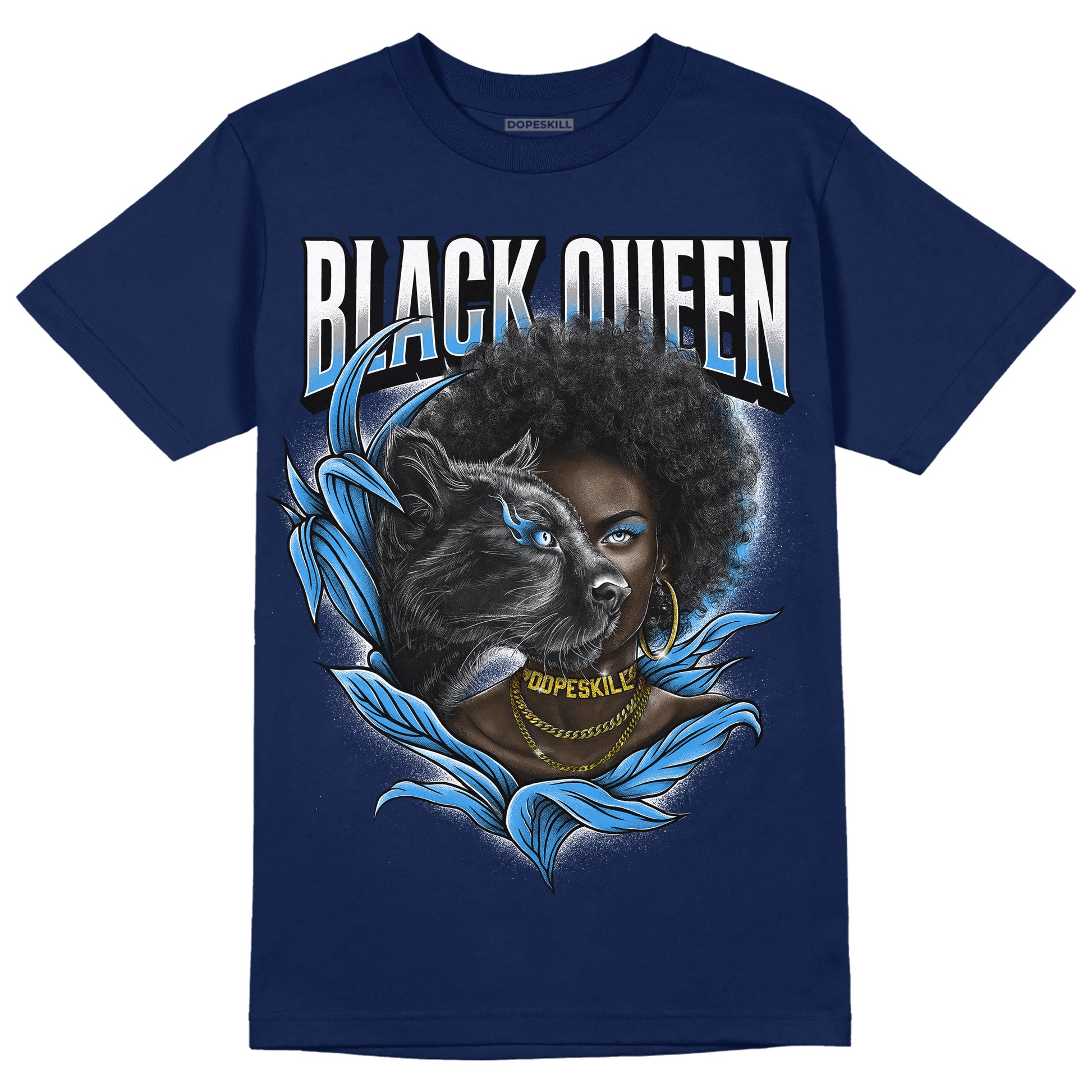 Jordan 3 "Midnight Navy" DopeSkill Navy T-shirt New Black Queen Graphic Streetwear