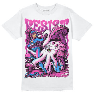 Jordan 4 GS “Hyper Violet” DopeSkill T-Shirt Resist Graphic Streetwear - White