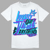 Jordan 6 "Aqua" DopeSkill T-Shirt LOVE Graphic Streetwear - White 