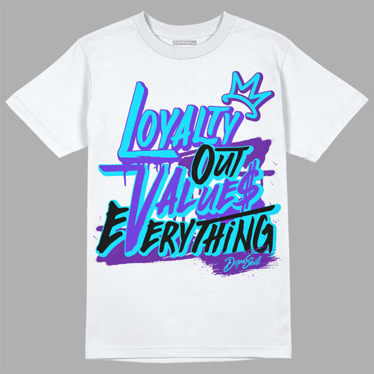 Jordan 6 "Aqua" DopeSkill T-Shirt LOVE Graphic Streetwear - White 
