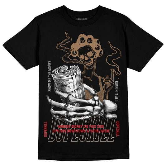 Dunk Low Freddy Krueger DopeSkill T-Shirt Show Me The Money Graphic Streetwear - Black