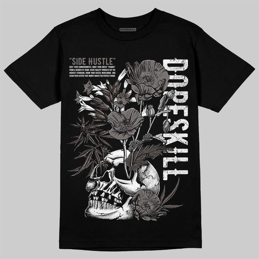 Jordan 4 Retro Cave Stone DopeSkill T-Shirt Side Hustle Graphic Streetwear - Black