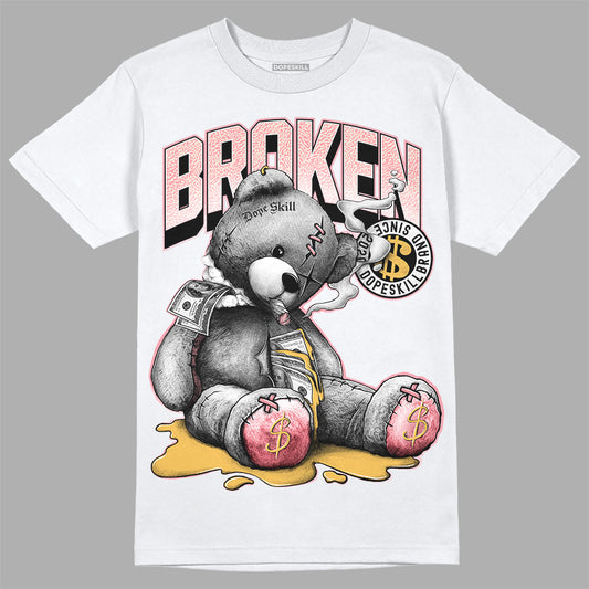 Jordan 3 GS “Red Stardust” DopeSkill T-Shirt Sick Bear Graphic Streetwear - White