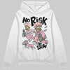 AMIRI White & Pink Stars Court Sneakers DopeSkill Hoodie Sweatshirt No Risk No Story Graphic Streetwear - White