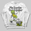 Jordan 13 Retro Bright Cactus DopeSkill Long Sleeve T-Shirt Play together, Stay together Graphic Streetwear - White