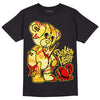 Jordan 11 Low 'Yellow Snakeskin' DopeSkill T-Shirt Broken Heart Graphic Streetwear - Black