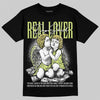 Jordan 4 GS “Light Lemon Twist” DopeSkill T-Shirt Real Lover Graphic Streetwear - Black