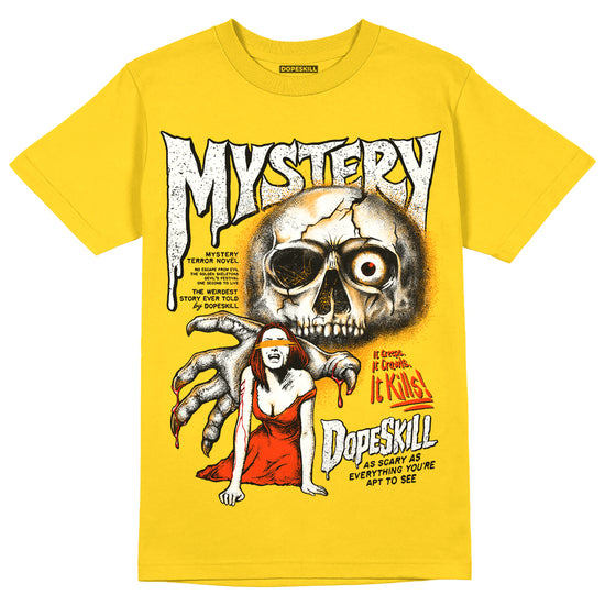 Jordan 6 “Yellow Ochre” DopeSkill Yellow T-shirt  Mystery Ghostly Grasp Graphic Streetwear