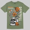 Jordan 4 Retro OG SP Undefeated (2025) DopeSkill T-Shirt Side Hustle Graphic Streetwear - Military Green