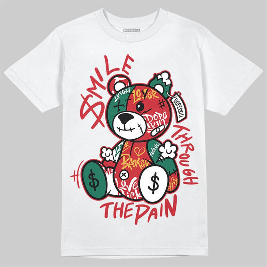 Jordan 3 Mexico 'El Vuelo' DopeSkill T-Shirt Smile Through The Pain Graphic Streetwear - White 