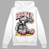 Jordan 3 GS “Red Stardust” DopeSkill Hoodie Sweatshirt Sick Bear Graphic Streetwear - White 