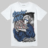 Jordan 1 High OG "Midnight Navy" DopeSkill T-Shirt Stackin Mines Graphic Streetwear - White 