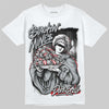 Jordan 12 Black Wolf Grey DopeSkill T-Shirt Stackin Mines Graphic Streetwear - WHite