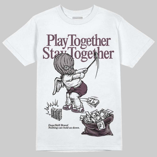 A Ma Maniére x Air Jordan 5 “Violet Ore” DopeSkill T-Shirt Play together, Stay together Graphic Streetwear - White