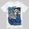 Air Foamposite One “International Blue” DopeSkill T-Shirt Stackin Mines Graphic Streetwear - White